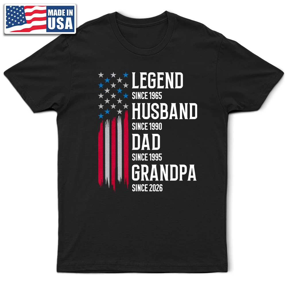 The Original Legend Legend Husband Daddy Grandpa - Personalized T Shirt