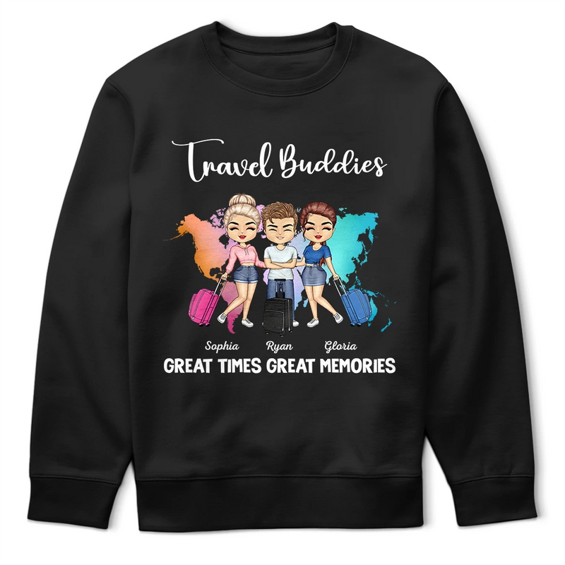 Travel Buddies Great Times Great Memories - Personalized T Shirt
