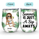 Sip Back And Relax - Personalized Wine Tumbler