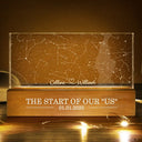 Gift For Couples,Gift For Husband,Gift For Wife,Gift For Boyfriend,Gift For Girlfriend,Star Map,Happy - Star Map The Start Of Our Us Couple - Personalized Rectangle LED Light