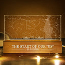 Gift For Couples,Gift For Husband,Gift For Wife,Gift For Boyfriend,Gift For Girlfriend,Star Map,Happy - Star Map The Start Of Our Us Couple - Personalized Rectangle LED Light