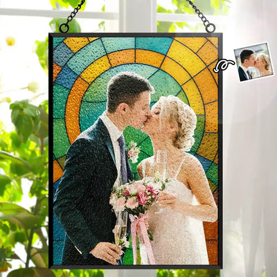 Vertical Stained Glass Suncatcher