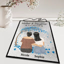 Gift For Mother,Gift For Daughter,Love  - The Love Between Mother & Daughters Is Forever - Personalized Vertical Stained Glass Suncatcher
