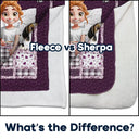 Gift For Women,Gift For Men,Pet Lovers,Pet Mom,Pet Dad,Dog Lovers,Dog Mom,Dog Dad,Happy - Quilt Pattern My Dog Cuddling Blanket - Personalized Fleece Blanket, Sherpa Blanket