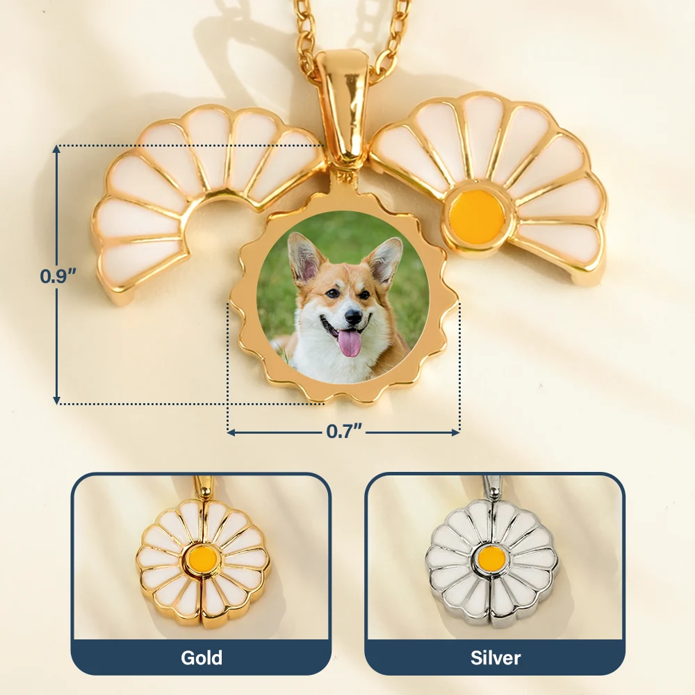 Gift For Wife,Gift For Girlfriend,Gift For Yourself,Gift For Women,Gift For Mother,Gift For Grandma,Gift For Daughter,Memorial,Sad - Custom Photo Frame In Memorial Of Loved Ones - Personalized Hidden Message Necklace