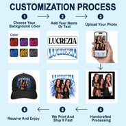 Cruising, Romantic, Summer, Gift For Couples, Vector - Cruising Partners For Life - Personalized Vintage Washed Denim Cap