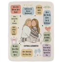 Grateful,Art Design,Gift For Bestie,Christmas,Photo - Faceless Portrait - Custom Photo Faceless Portrait Why You Are My Bestie - Personalized Fleece Blanket, Sherpa Blanket