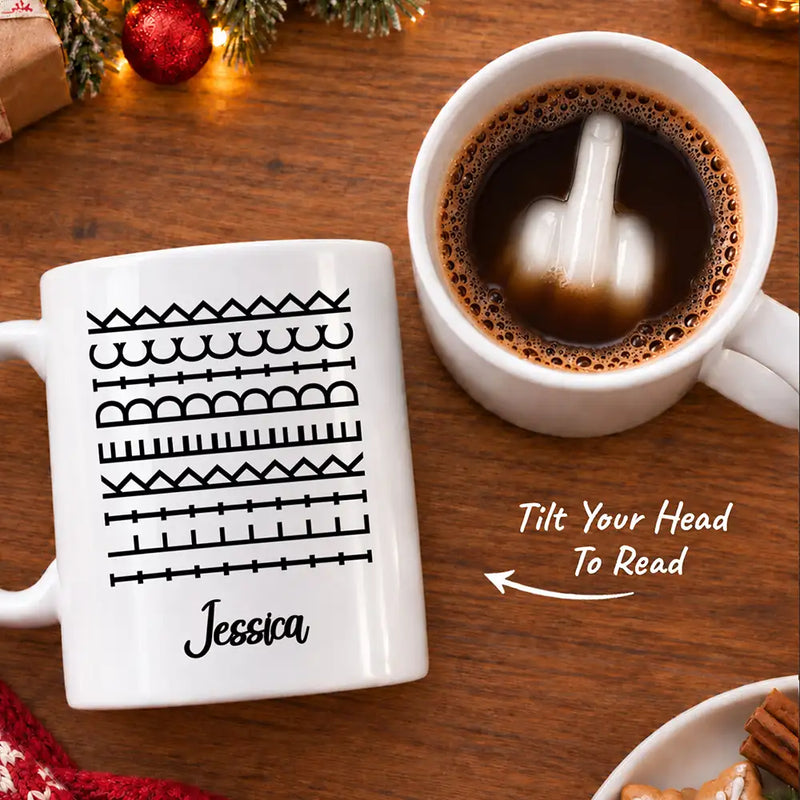 Top Market,Gift For Colleagues,Christmas,Sarcastic,Custom Text - I Like Dck Hidden Message For Girlfriend, Friends, Coworkers Christmas, Anniversary, White Elephant Gag Gifts - Personalized Mug