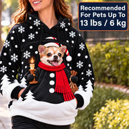 Adorable,Christmas,Gift For Mother,Gifts For Her,Icon,Pet Lovers,Pet Mom - Funny Adorable Gift For Dog Cat Mom - Personalized Warm And Cozy Christmas Pet Carrier Hoodie