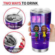 The Best Therapy Drinking - Gift For Besties, Best Friends, BFFs - Personalized Custom Tumbler