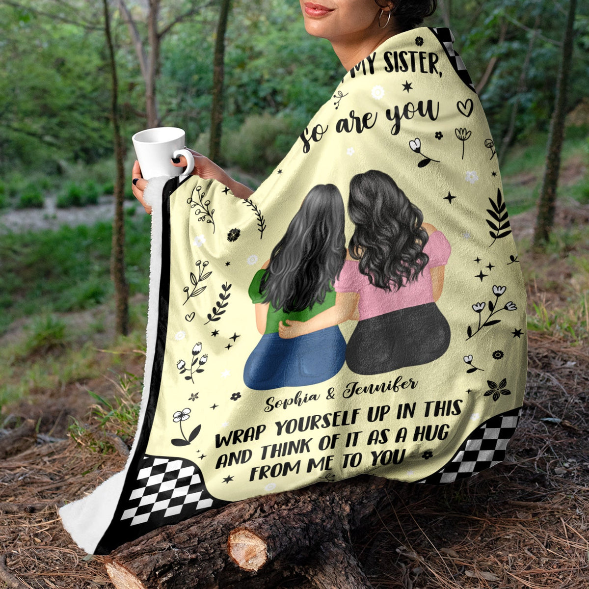 Life Is Tough - Gift For Sister - Personalized Fleece Blanket