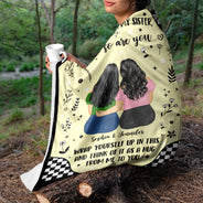 Life Is Tough - Gift For Sister - Personalized Fleece Blanket