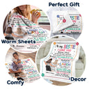 Bestie To My Bestie Flower - Gift For Besties - Personalized Fleece Blanket
