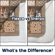 Custom Photo Best Dog Mom Ever - Gift For Pet Lovers - Personalized Fleece Blanket