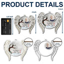 Memorial,Family,Gift For Women,Gift For Men,Sad,Christmas,Top Market - Custom Photo I'm Always With You Angel Wings - Personalized 2-Layered Wooden Ornament