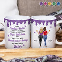 Gift For Bestie,Gift For Women,Happy,Top Market - 3D Effect Besties Thank You For Being My Unbiological Sister - Personalized White Edge-to-Edge Mug
