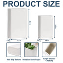 Gift For Yourself,Gift For Women,Reading,Happy,Gift For Men - 3D Effect Book Lovers Sitting With Birth Flowers - Personalized Ceramic Book Vase