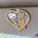 Memorial,Family,Gift For Men,Gift For Women,Sad - Memorial Your Wings Were Ready 3D Effect - Personalized Custom Shaped Car Visor Clip