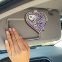 Memorial,Family,Gift For Men,Gift For Women,Sad - Memorial Your Wings Were Ready 3D Effect - Personalized Custom Shaped Car Visor Clip