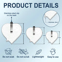 Memorial,Family,Gift For Men,Gift For Women,Sad - Memorial Your Wings Were Ready 3D Effect - Personalized Custom Shaped Acrylic Car Visor Clip