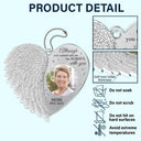 Family,Memorial,Sad - Custom Photo Memorial I'm Always With You Angel Wings - Personalized Acrylic Car Hanger
