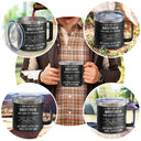 Gift For Brothers,Cousin,Happy,Gift For Men,Gift For Father - You Are My Brother My Friend - Personalized 14oz Stainless Steel Tumbler With Handle