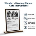 Custom Photo,Gift For Couples,LGBT,Old Couples,Gift For Women,Gift For Men,Gift For Husband,Gift For Wife,Gift For Boyfriend,Gift For Girlfriend,Love - Custom Photo Couple My Person Definition - Personalized Custom Shaped 2-Layered Wooden Plaque