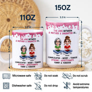 Gift For Daughter,Gift For Son,Gift For Grandkids,Gift For Women,Gift For Men,Mom - Daughters (Adult),Mom - Daughters (Young),Mom - Sons,Mom - Children,Dad - Daughters (Adult),Dad - Daughters (Young),Dad - Sons,Dad - Children,Grandpa - Grandkids,Grandma - Grandkids,Happy,Top Market,Top Market,Vector - 3D Inflated Effect Mom & Daughter Complicated Noisy Tender - Personalized White Edge-to-Edge Mug
