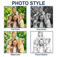 Gift For Father,Top Market,Custom Photo,Photo,Grateful - Custom Photo The Father's Day Times - Personalized Acrylic Car Hanger