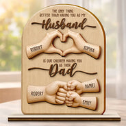 Gift For Father,Top Market,Grateful,Vector - The Only Thing Better Than Having You As Husband - Personalized Custom Shaped Wooden Plaque