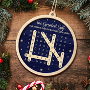 Christmas,Family,Gift For Sibling,Sentimental,Word Search Puzzle - Gift For Siblings - Personalized Word Search Puzzle Brothers & Sisters Forever Linked Together 2-Layered Wooden Ornament