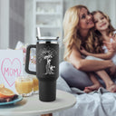 Wander Prints Gift For Mom - You Are My Sunshine - Black Engraved 40oz Tumbler - Mother's Day Appreciation Gift AZCS
