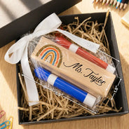 Back To School,Teacher,Proud,Icon - Teach Love Inspire Custom Teacher's Name - Personalized Whiteboard Eraser & Marker Set