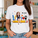 Top Market,Adorable,Teacher,Back To School,Vector - Teacher Life Happy To See Your Face - Personalized T Shirt