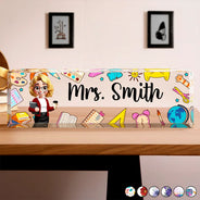 Teacher,Gift For Yourself - Teacher Name Plate Office Decor - Personalized Desk Name Plate