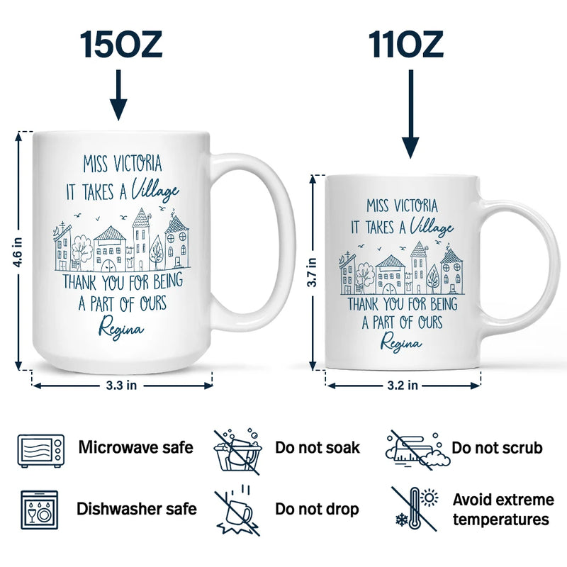 Gifts For Colleagues, Happy - Thank You For Being A Part Of Ours - Personalized Mug