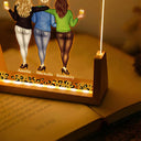 Gift For Bestie, Love - Thank You For Being My Unbiological Sister - Personalized Night Light