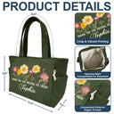 Gift For Women,Gift For Mother,Gift For Grandma,Teacher,Happy - Thank You For Helping Me Grow - Personalized Corduroy Tote Bag