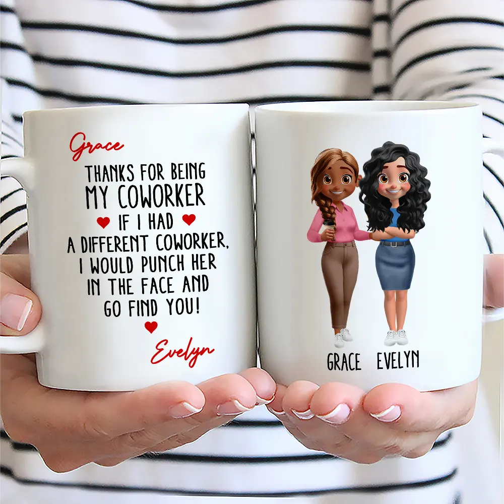 Gifts For Colleagues,Gift For Bestie - Thanks For Being My Favorite Coworker - Personalized Mug