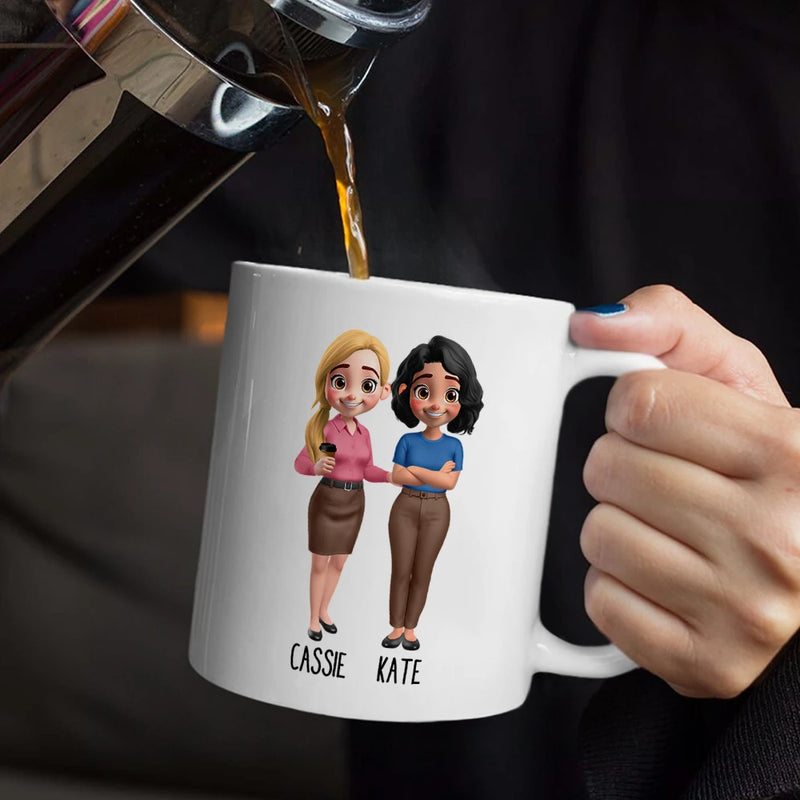 Gifts For Colleagues,Gift For Bestie - Thanks For Being My Favorite Coworker - Personalized Mug