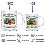 Gift For Couples, Gift For Husband, Gift For Wife, Gift For Boyfriend, Gift For Girlfriend, Love - That's What I Do I Go Camping I Drink - Personalized Mug - Personalized Mug