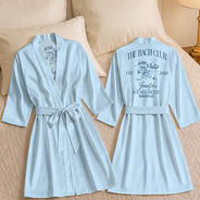 Gift For Yourself,Gift For Women,Summer,Bachelorette,Cozy,Icon - The Bach Club Bachelorette Party - Personalized Satin Robe