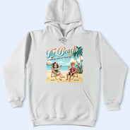 Gift For Couples,Gift For Husband,Gift For Wife,Gift For Boyfriend,Gift For Girlfriend,Gift For Sibling,Gift For Sisters,Gift For Brothers,Gift For Bestie,Beach,Happy  - The Beach Is Calling We Must Go - Personalized T Shirt