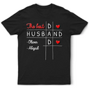 Gift For Father,Happy - The Best D Husband Dad Funny Kid Name Word Game - Personalized T Shirt