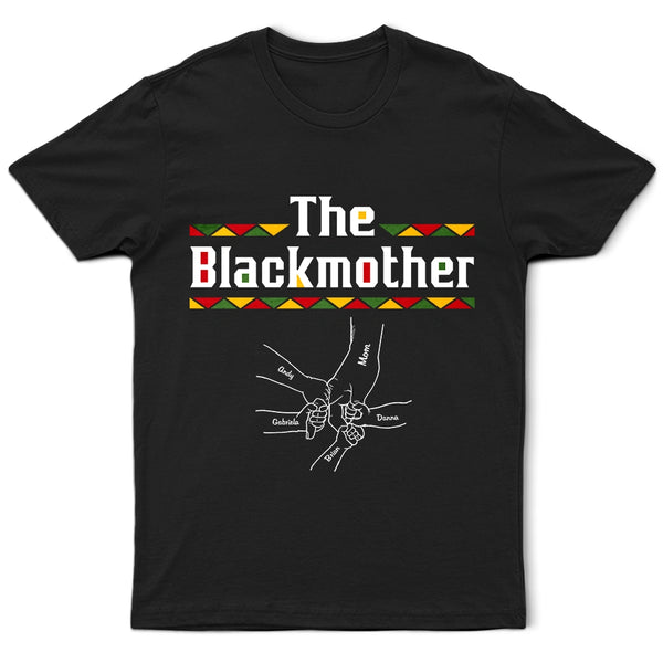 Afro Mom,Gift For Mother,Gift For Grandma,Gift For Women,Happy,Top Market,Afro - The Blackmother - Personalized T Shirt