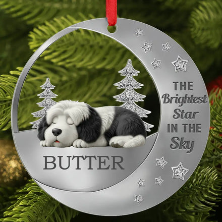 The Brightest Star In The Sky - Personalized Metal Ornament