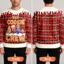 Christmas,Family,Icon,Happy - The Cookie Crew Family - Personalized Unisex Ugly Sweater