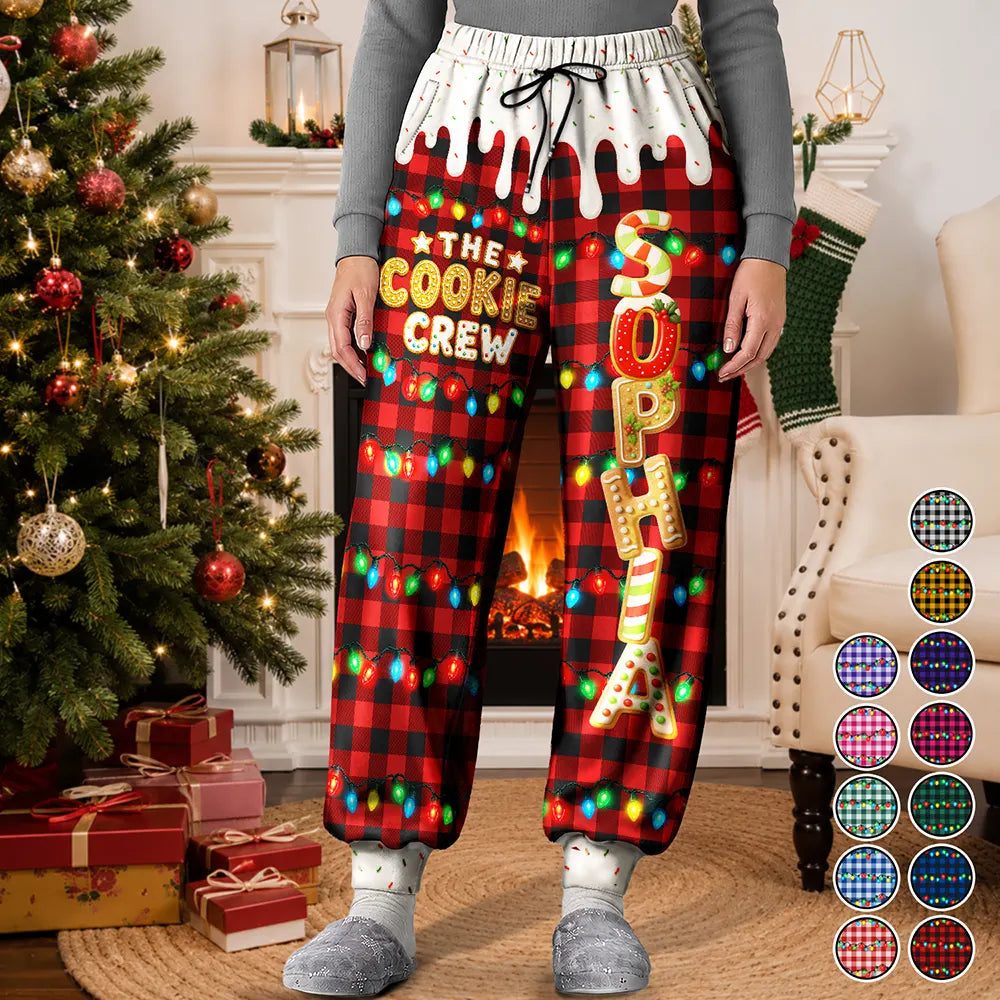The Cookie Crew Family Gingerbread Name - Personalized Sweatpants