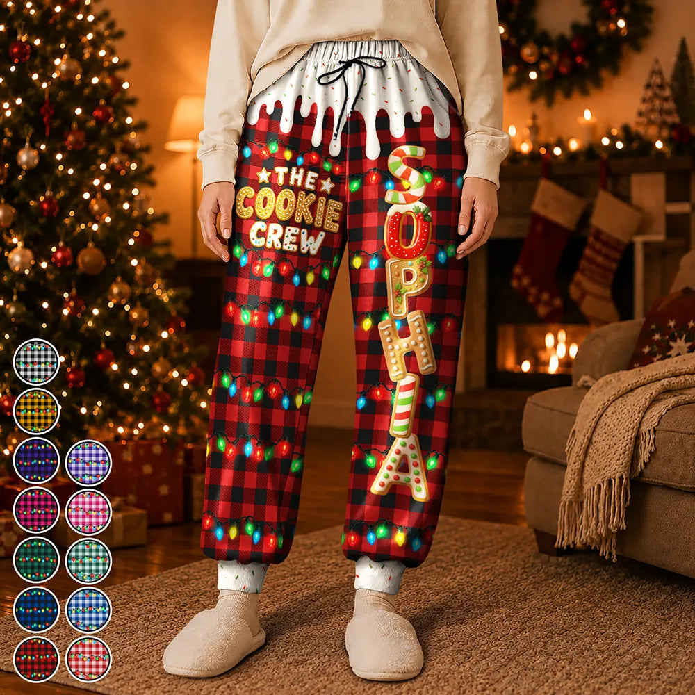 The Cookie Crew Family Gingerbread Name - Personalized Sweatpants