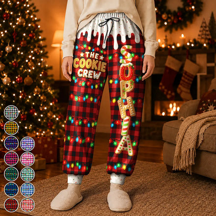 The Cookie Crew Family Gingerbread Name - Personalized Sweatpants